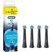 Oral-B iO Ultimative Reinigung - Opzetborstel - Borstel voor tandenborstel - 4 stuks - Zwart