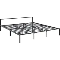 In And OutdoorMatch And OutdoorMatch stalen bedframe Reta - Bedframe - Met lattenbodem - 180x200 cm - Matzwart - Modern design