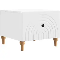 vidaXL Salontafel met lade Wit 49 x 50 x 40 cm Bewerkt hout