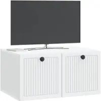 vidaXL Wandmontage TV-kast Wit 59,5 x 41 x 30 cm Bewerkt hout