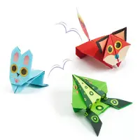 Djeco houten speelgoed Animaux sauteurs - FSC MIX - springende dieren.
