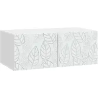 vidaXL Wandmontage TV-kast 59,5 x 41 x 30 cm Wit Bewerkt hout