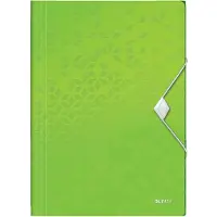 Leitz - Elastomap WOW A4 3 kleppen PP groen | 1 stuk | 10 stuks