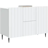 vidaXL Dressoir Wit 89 x 34,5 x 62 cm Bewerkt hout
