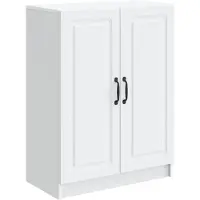 vidaXL Dressoir Wit 66 x 34,5 x 87 cm Bewerkt hout