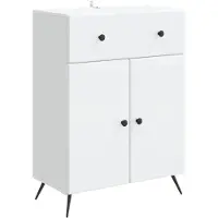 vidaXL Dressoir Wit 66 x 34,5 x 90 cm Bewerkt hout