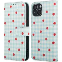 IMoshion Design Bookcase voor de Apple iPhone 14 - Cherry Check