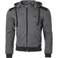 GMS Grizzly Antraciet Zwarte Motorhoodie Maat 2XL