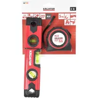 Kreator KRTH75101 torpedowaterpas 240 mm + 5 m rolmaat - automatische vergrendeling