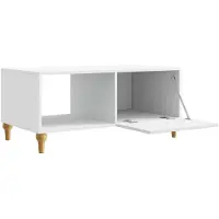 vidaXL Salontafel Wit 90 x 50 x 40 cm Bewerkt hout