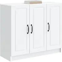 vidaXL Dressoir Wit 89 x 34,5 x 77 cm Bewerkt hout