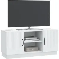 vidaXL TV Kast Wit 102 x 34,5 x 47 cm Bewerkt hout