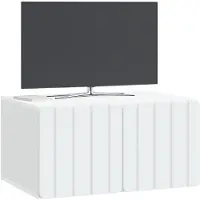 vidaXL Wandmontage TV-kast 59,5 x 41 x 30 cm Wit Bewerkt hout