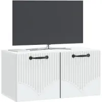 vidaXL Wandmontage TV-kast Wit 59,5 x 31 x 30 cm Bewerkt hout