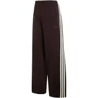 Adidas Sportbroek 'KIT 3-Stripes Wide' chocoladebruin / wit