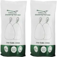 Songmics Vuilniszak van 8 liter met trekkoord, Wit / 2