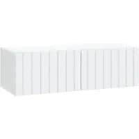 vidaXL Wandmontage TV-kast 98 x 41 x 30 cm Wit Bewerkt hout