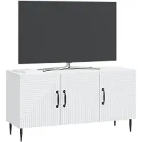 vidaXL TV Kast Wit 99 x 34,5 x 50 cm Bewerkt hout