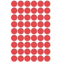 Avery Etiket avery 3141 rond 12mm rood 270st | 10 stuks