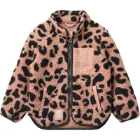 Liewood Fleece jas 'Nolan' rosa / zwart