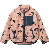 Liewood Fleece jas 'Nolan' navy / oudroze / pastelroze