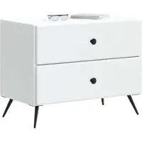 vidaXL Nachtkastje met lade Wit 62 x 34,5 x 47,5 cm Bewerkt hout