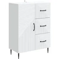vidaXL Dressoir Wit 66 x 34,5 x 89,5 cm Bewerkt hout