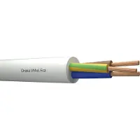 Draka VMVL Eca 3G1 Witte Flexibele Vinyl Kabel - 803871 [100 Meters]