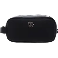 DKNY toilettas Sarah Travel Kit Black / Silver zwart