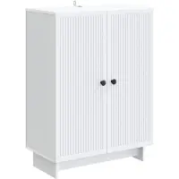 vidaXL Dressoir Wit 66 x 34,5 x 90 cm Bewerkt hout