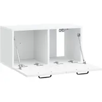vidaXL Wandmontage TV-kast Wit 59,5 x 31 x 30 cm Bewerkt hout