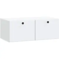 vidaXL Wandmontage TV-kast 78,5 x 41 x 30 cm Wit Bewerkt hout