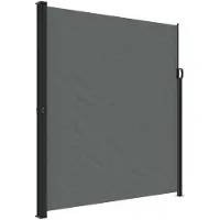 vidaXL Windscherm uittrekbaar 220x500 cm antracietkleurig