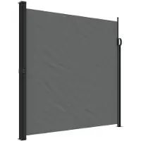 vidaXL Windscherm uittrekbaar 200x600 cm antracietkleurig