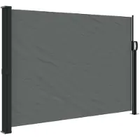 vidaXL Uitschuifbaar zijluifel antraciet 140x500 cm