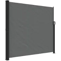 vidaXL Windscherm uittrekbaar 180x500 cm antracietkleurig