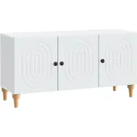 vidaXL TV Kast Wit 99 x 34,5 x 50 cm Bewerkt hout