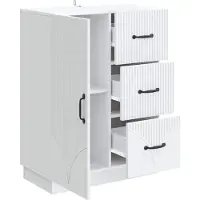 vidaXL Dressoir Wit 66 x 34,5 x 87 cm Bewerkt hout