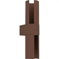 Eglo Wandlamp buiten Montelauro, bruin / roest, Aluminium, Modern, Wandlamp buiten