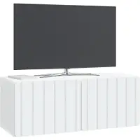 vidaXL Wandmontage TV-kast 78,5 x 31 x 30 cm Wit Bewerkt hout