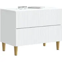 vidaXL Nachtkastje met lade Wit 62 x 34,5 x 48 cm Bewerkt hout