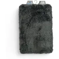 Wicotex Badmat Bergen Antraciet 60x90cm antraciet Polyester Badkamermat