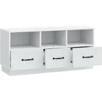vidaXL TV Kast met lade Wit 102 x 34,5 x 47 cm Bewerkt hout