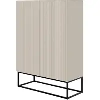 Selsey Commode Vesper | spaanplaat grijs 90x125x38 cm dressoirs | NADUVI