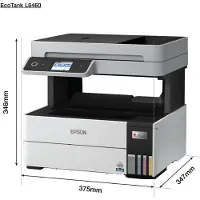 Epson EcoTank L6460, Inkjet, Kleurenprinten, 4800 x 1200 DPI, A4, Direct printen, Zwart, Wit