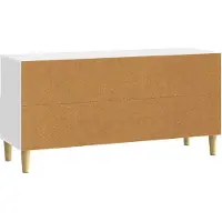 vidaXL TV Kast 102 x 34,5 x 50 cm Wit Bewerkt hout