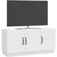 vidaXL TV Kast Wit 99 x 34,5 x 47 cm Bewerkt hout