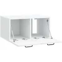 vidaXL Wandmontage TV-kast Wit 59,5 x 41 x 30 cm Bewerkt hout