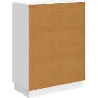 vidaXL Dressoir Wit 66 x 34,5 x 87 cm Bewerkt hout