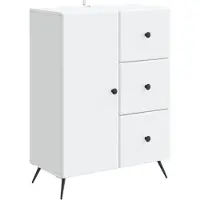 vidaXL Dressoir Wit 66 x 34,5 x 90 cm Bewerkt hout